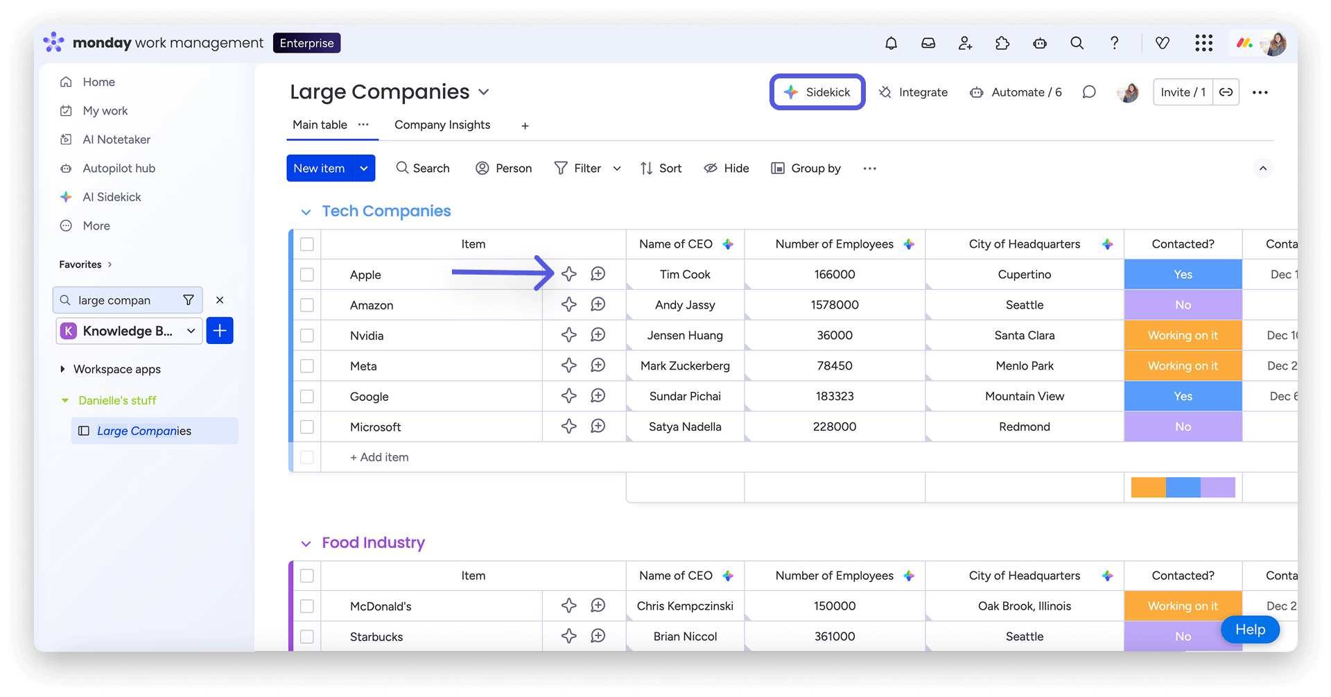 如何開始使用 monday Sidekick 01