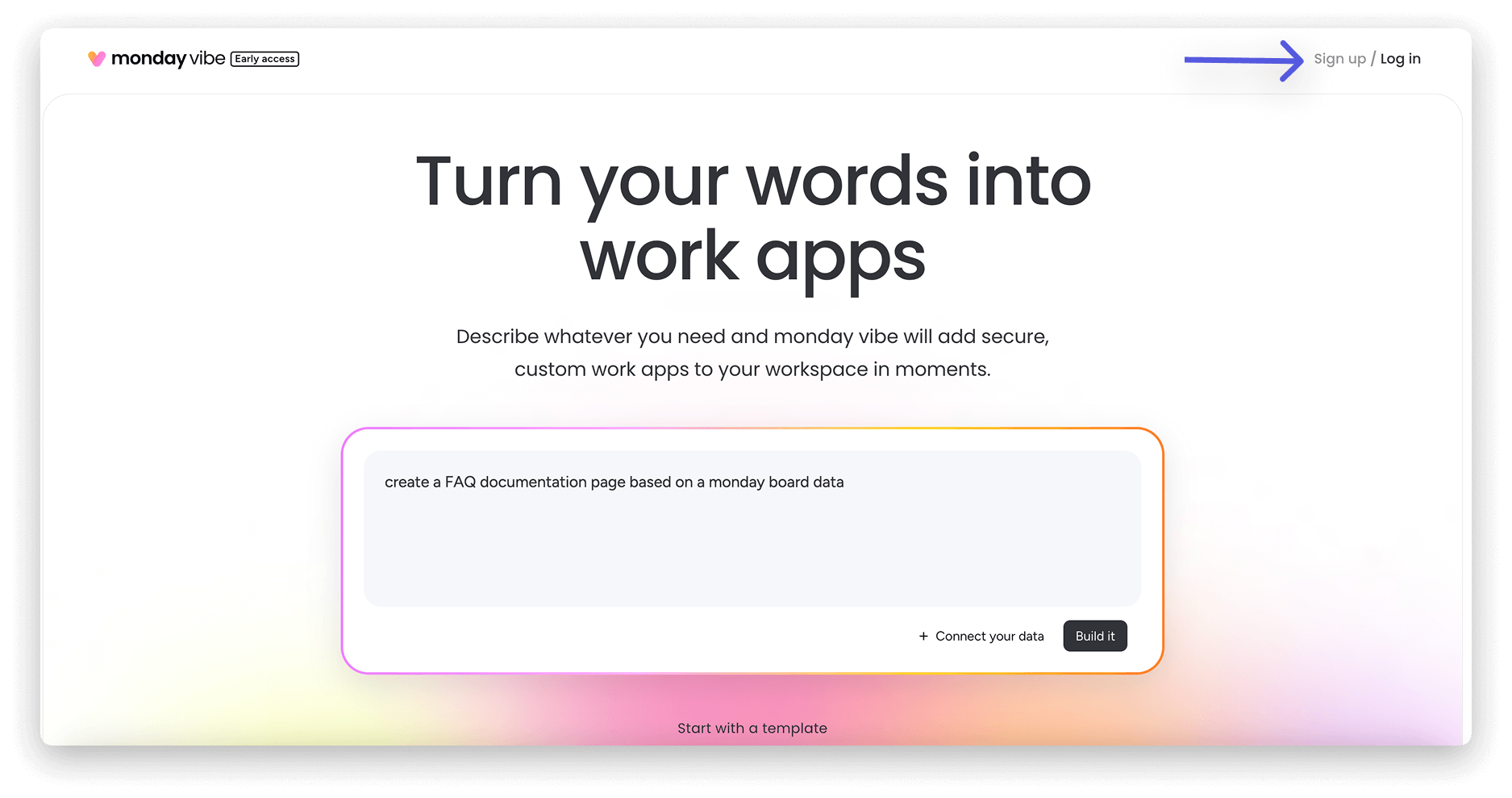 如何開始使用 monday vibe 01